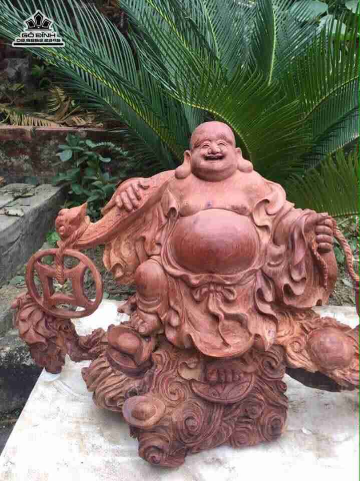 Phật di lặc gỗ hương 4