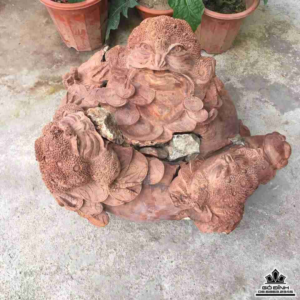 Tam cóc chấn lộc gỗ hương  2