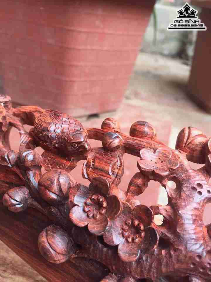 Mai điểu gỗ trắc đỏ đen  5