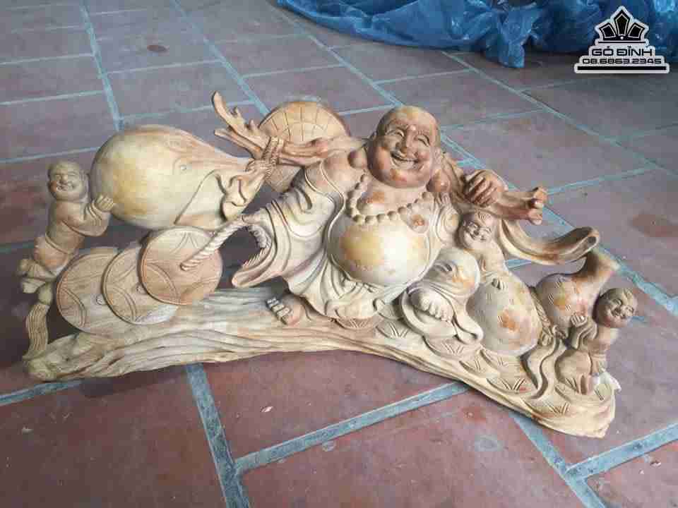 Phật di lặc kéo bao tiền gỗ ngọc am Hà Giang 2 