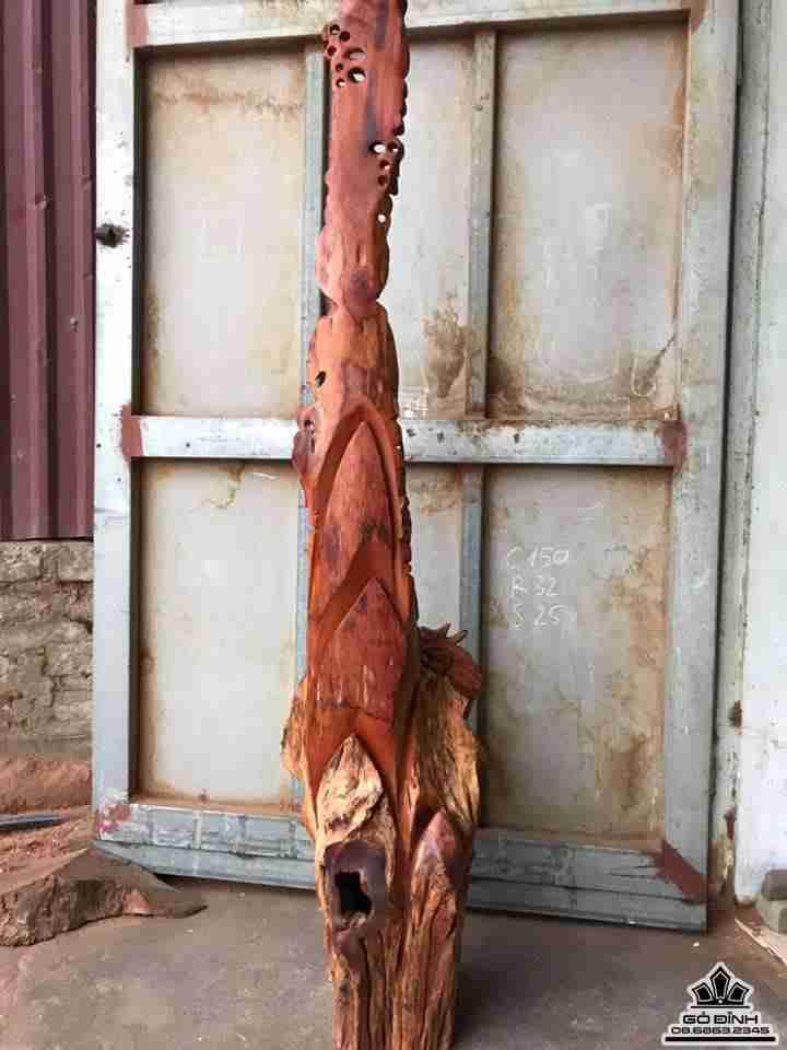 Phật Bà Quan Âm cưỡi rồng gỗ hương 8