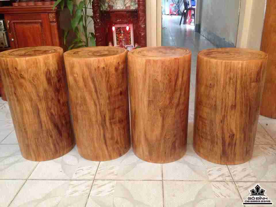 Bộ 4 đôn gỗ hương Gia Lai 1