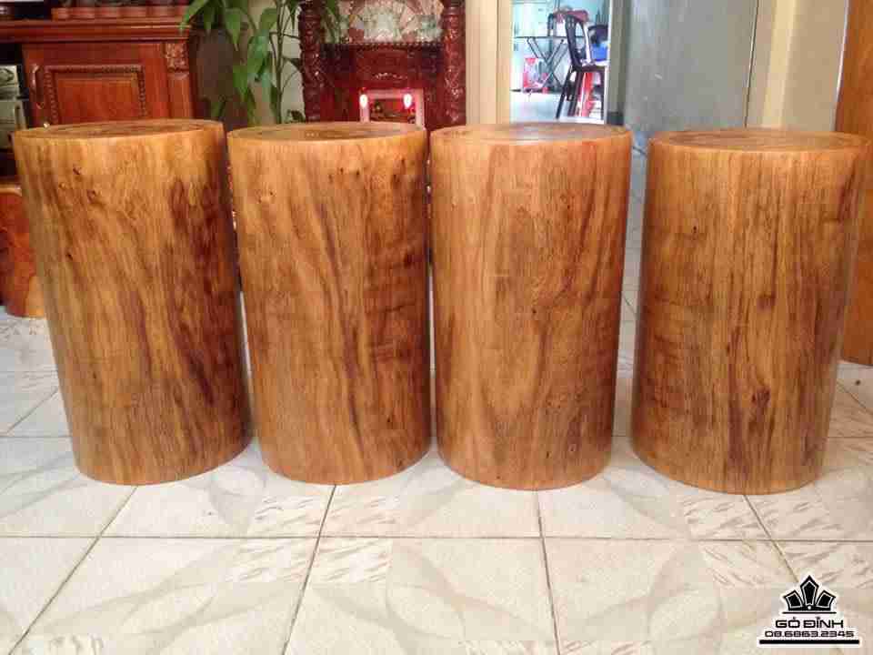 Bộ 4 đôn gỗ hương Gia Lai  2