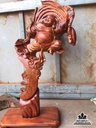 Phật di lặc bay gỗ hương 85x38x20 3