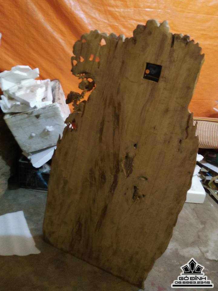 Đồng hồ song mã gỗ xá xị thơm nức 1m25x66x20 11