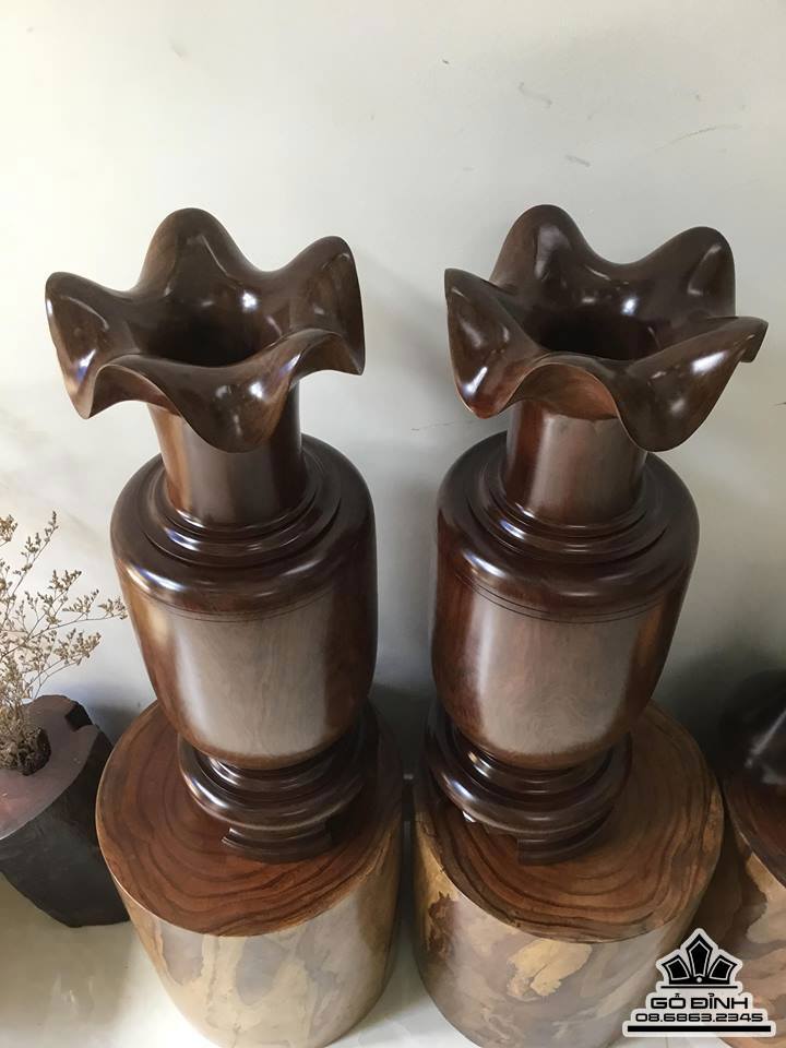 Lục bình gỗ cà ổi 68 x 24 1