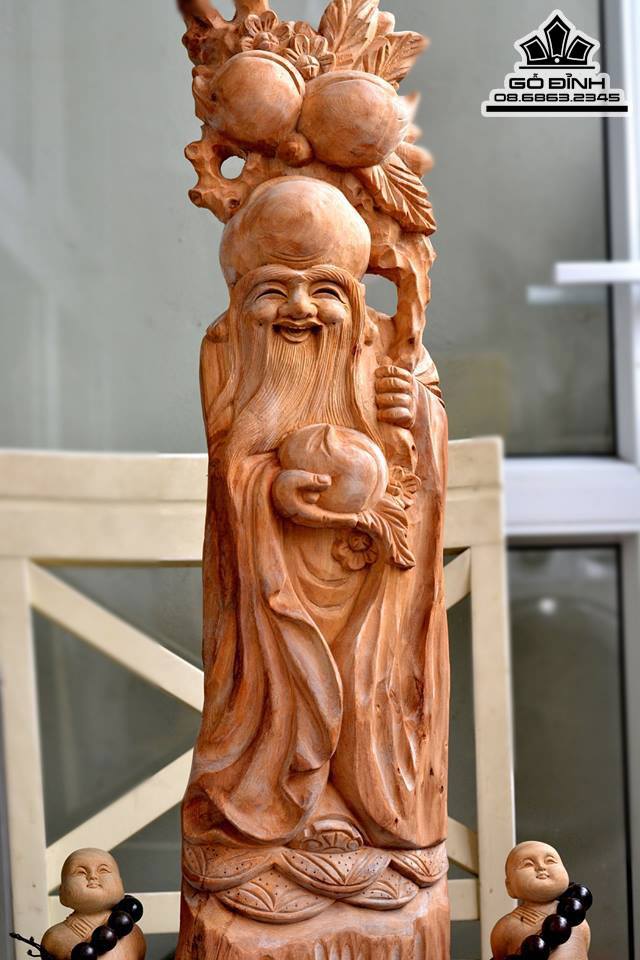 Ông tiên gỗ ngọc am hà giang thơm 71x20x12 1