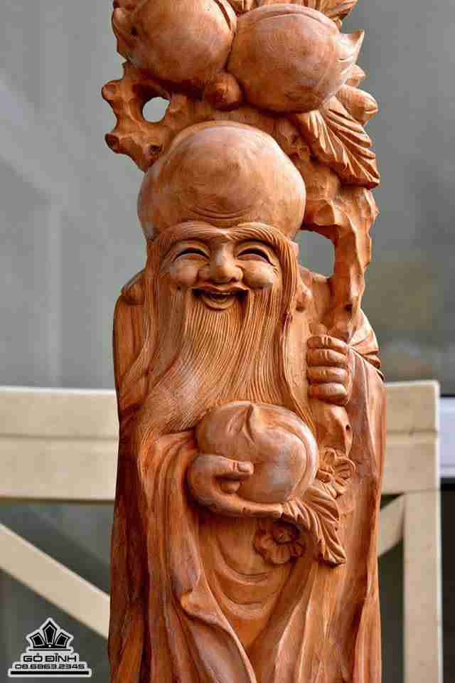Ông tiên gỗ ngọc am hà giang thơm 71x20x12 2