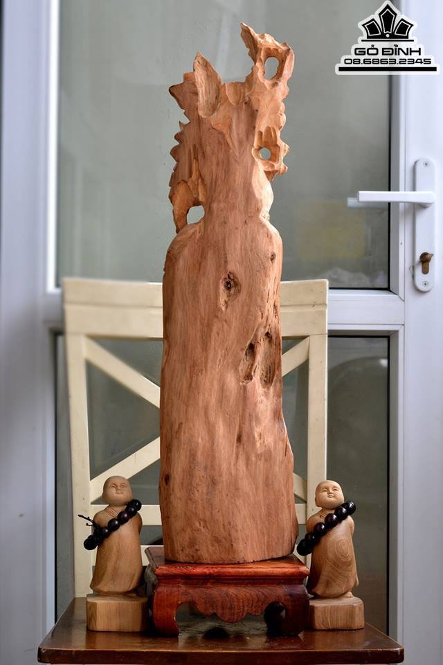 Ông tiên gỗ ngọc am hà giang thơm 71x20x12 3