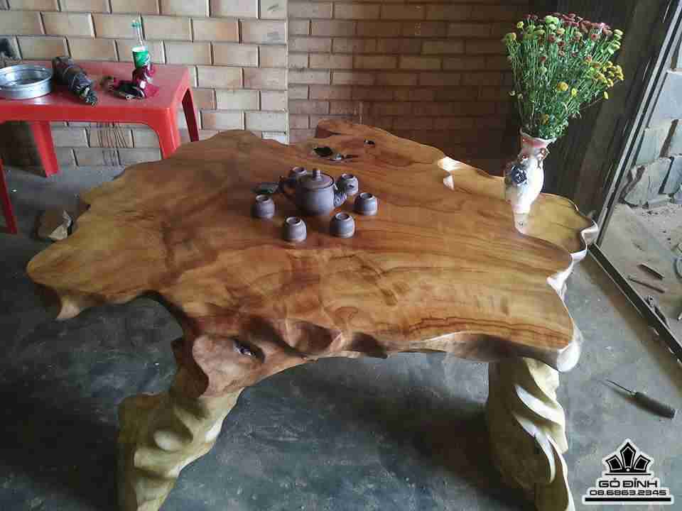 Bàn trà gỗ xá xị gù hương