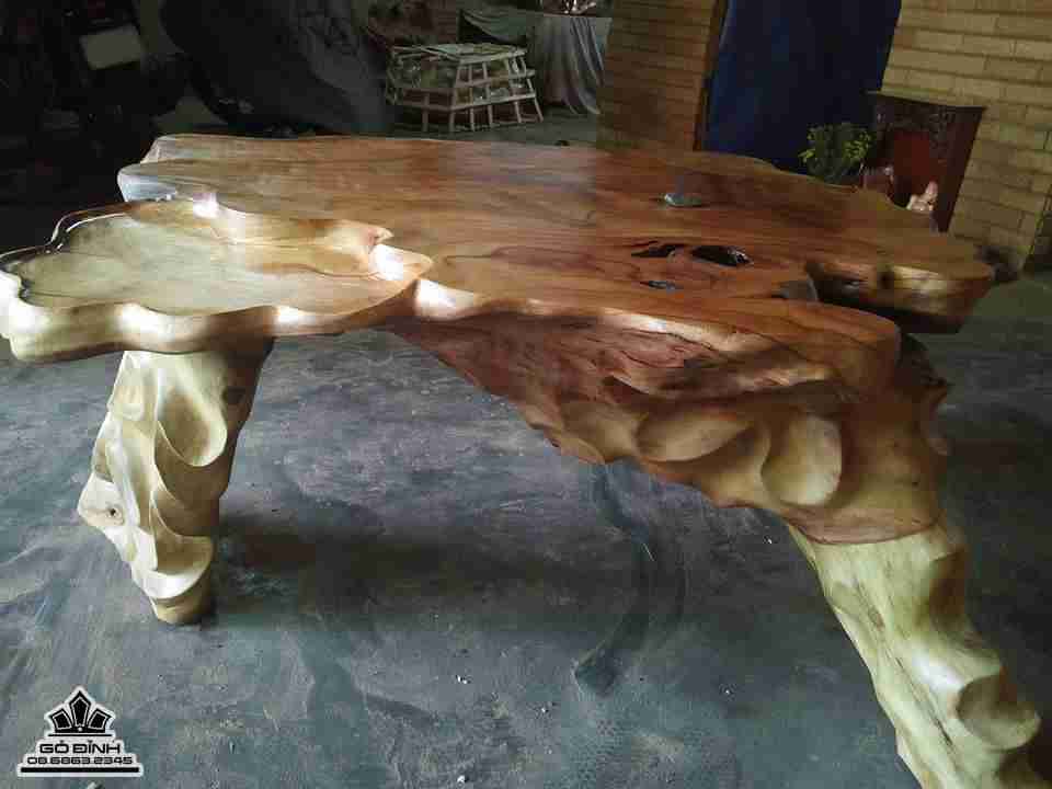Bàn trà gỗ xá xị gù hương