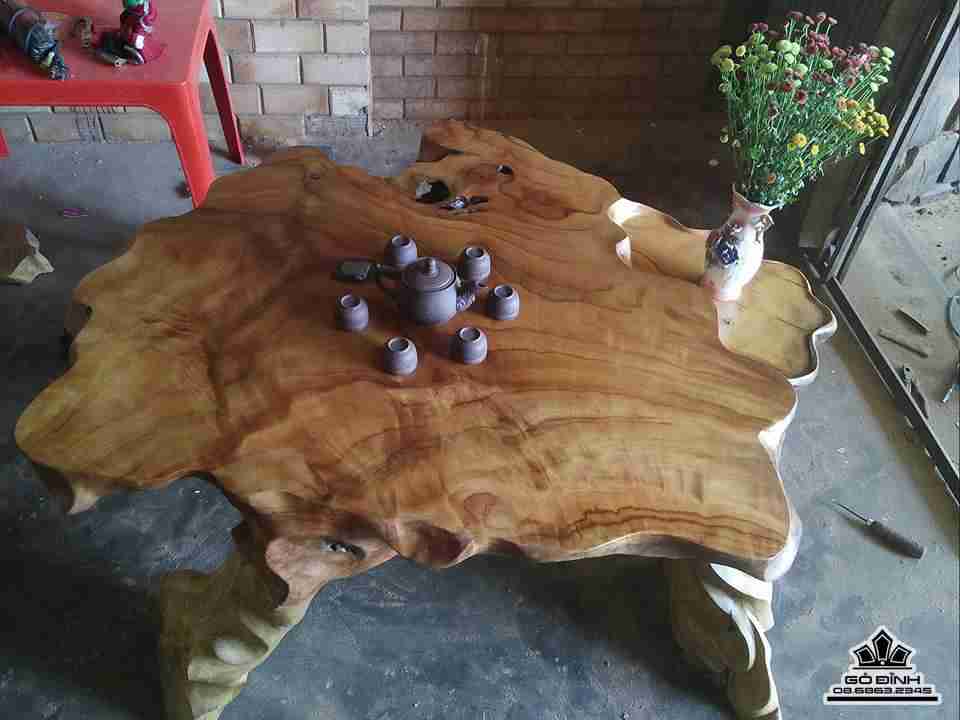 Bàn trà gỗ xá xị gù hương