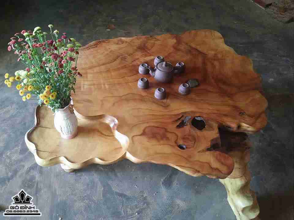 Bàn trà gỗ xá xị gù hương