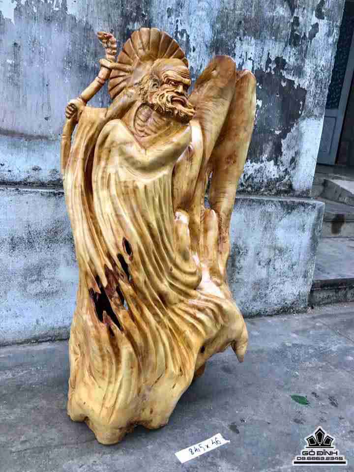 Đạt ma gỗ nu nghiến 84.5x46x30 2