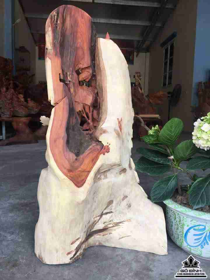 Phu thê viên mãn gỗ hương  79x46x26 5