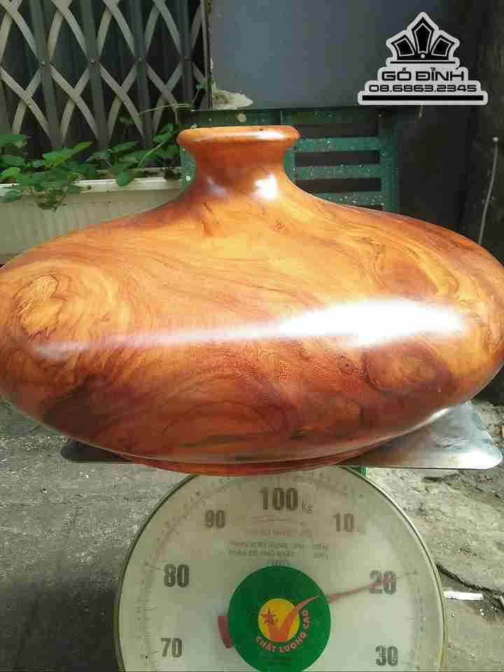 Chum phú quý gỗ gõ đỏ đường kính  45 cao 22 8
