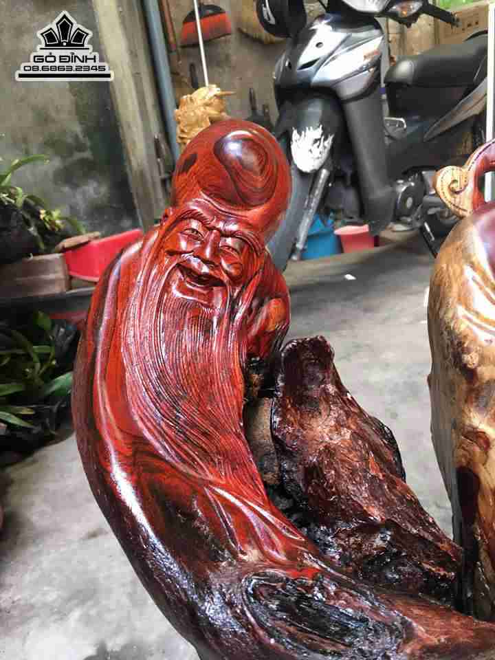 Tam đa gỗ lũa hương 45x22x20