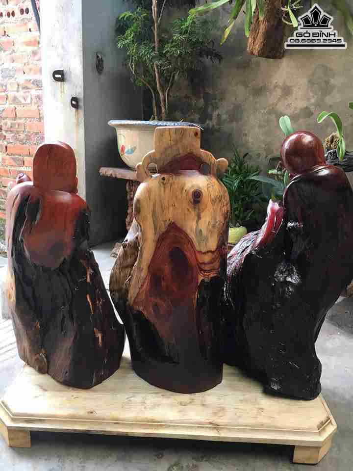 Tam đa gỗ lũa hương 45x22x20