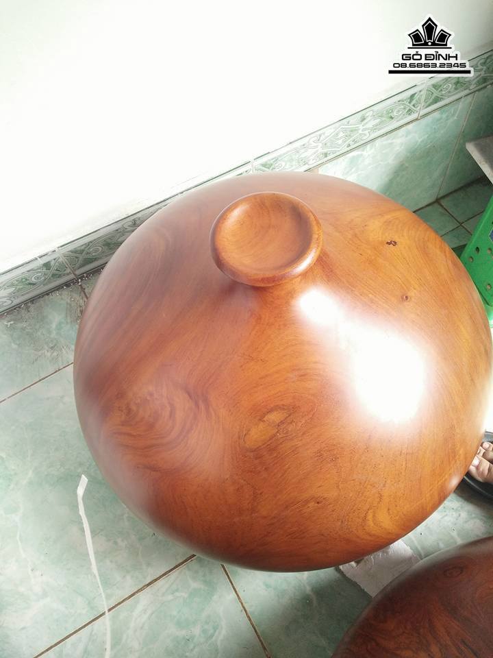 Chum phú quý gỗ gõ đỏ đường kính 60 cao 42