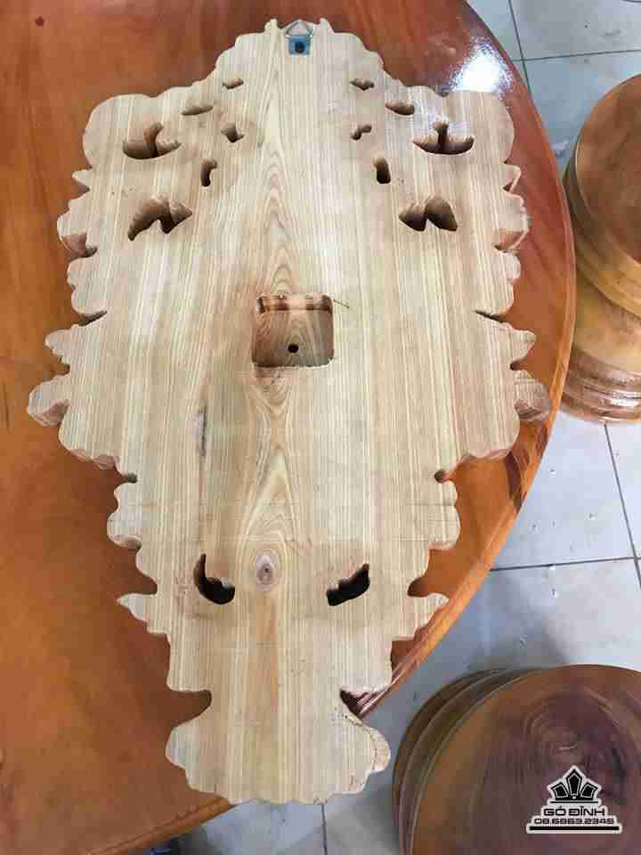 Đồng hồ gỗ pơ mu  40x60x4 1
