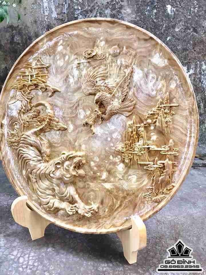 Anh hùng tương ngộ gỗ nu nghiến 49,5x3 3