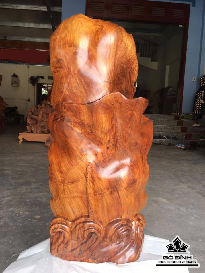 Phật bà gỗ hương 67x30x18 1