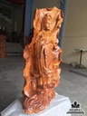 Phật bà gỗ hương 67x30x18 3