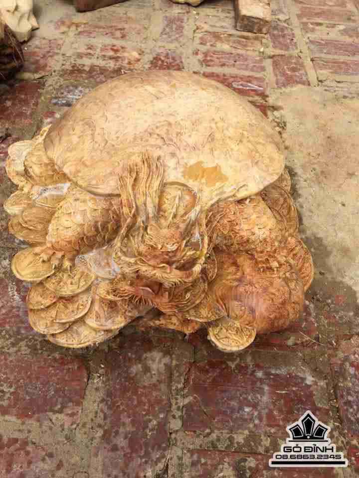 Long quy gỗ nu kháo 50x60x27 4