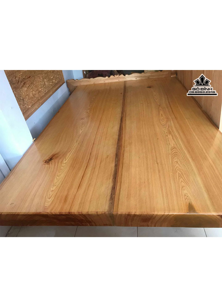 Sập 2 Tấm gỗ pơ mu  dài 2m5 rộng 1m6 dày 10 (cm)