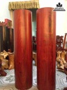 Cặp Trụ gỗ sơn huyết  cao 1m25 đường kính 31 (cm)