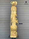 Tượng Phật Bà Quan Âm Gỗ Mít  Cao 160 Rộng 35 Sâu 35 (cm)