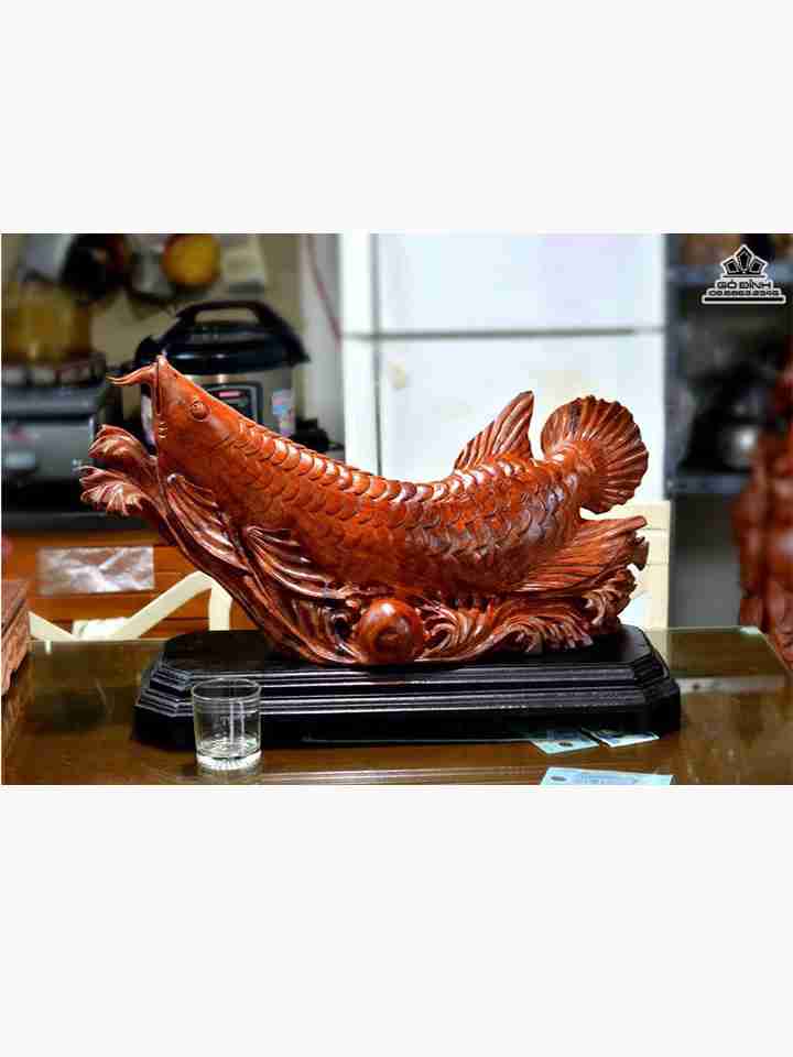 Cá kim long gỗ hương  ngang 68 cao 33 dày 23 (cm)