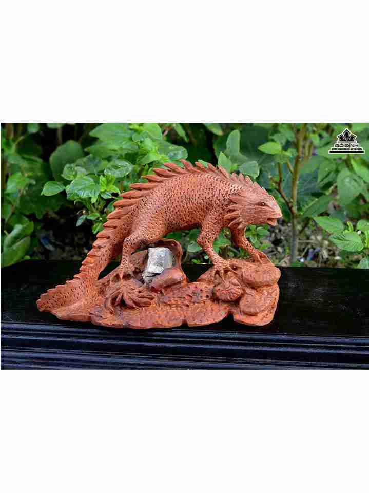 Tắc kè hoa gỗ hương  ngang 31 cao 16 dày 16 (cm)
