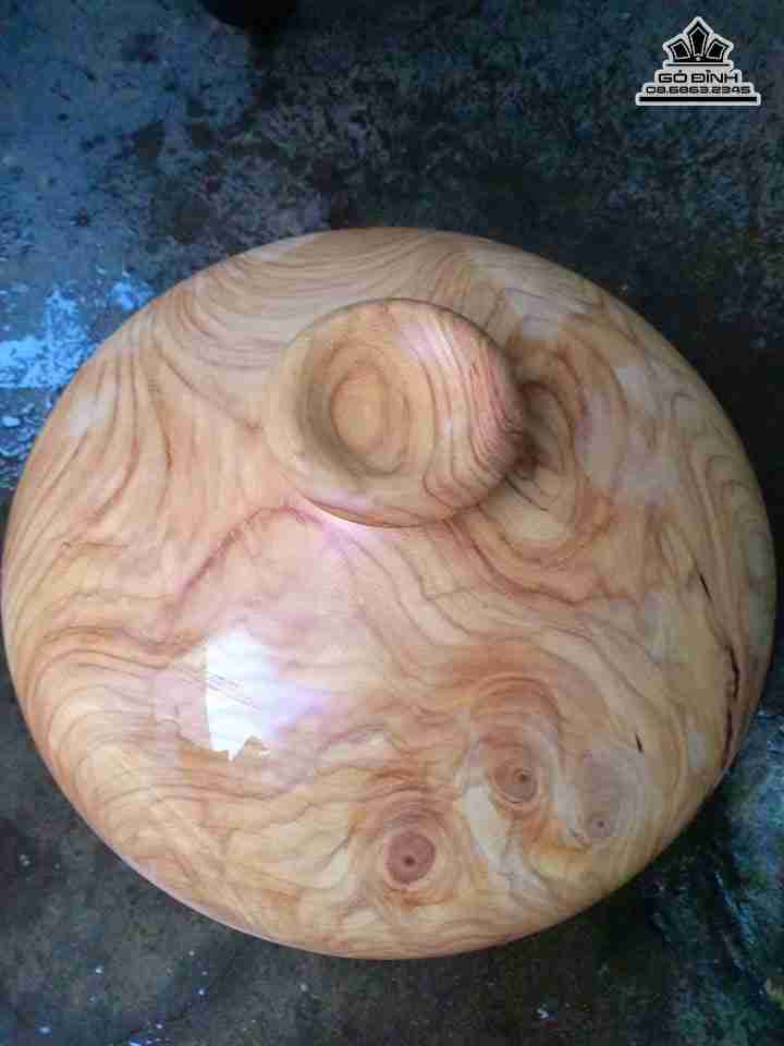 Chum phú quý gỗ gõ đỏ (cate)  đường kính 50 cao 33 (cm)