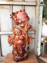 Phật di lặc ngũ phúc gỗ hương  cao 105 rộng 60 sâu 30 (cm)