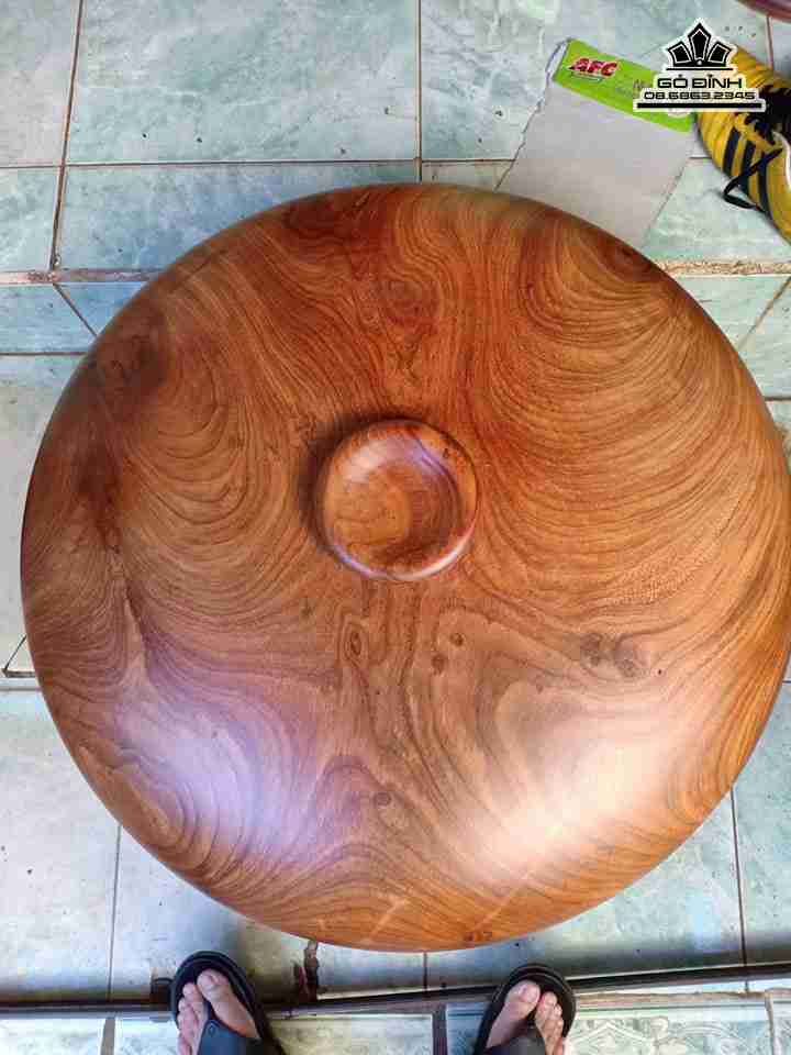 Chum phú quý gỗ gõ đỏ (cate)  đường kính 62 cao 30 (cm)