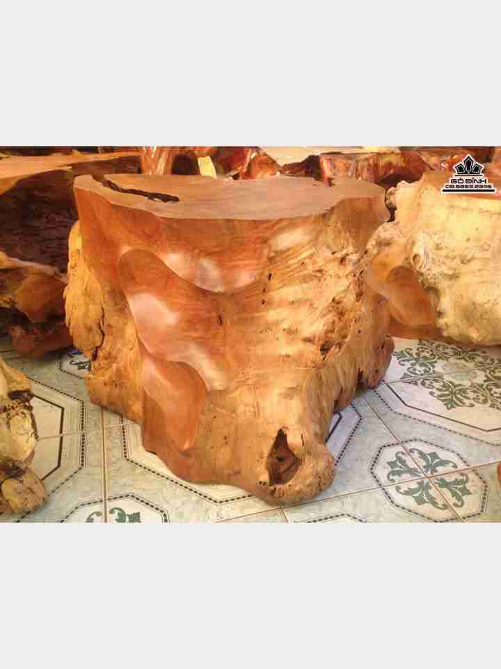 Đôn nguyên khối gỗ xá xị  cao 50 ngang 74 sâu 62 mặt 52-32 (cm)