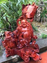 Phật di lặc ngũ phúc gỗ hương  cao 77 rộng 56 dày 47 (cm)