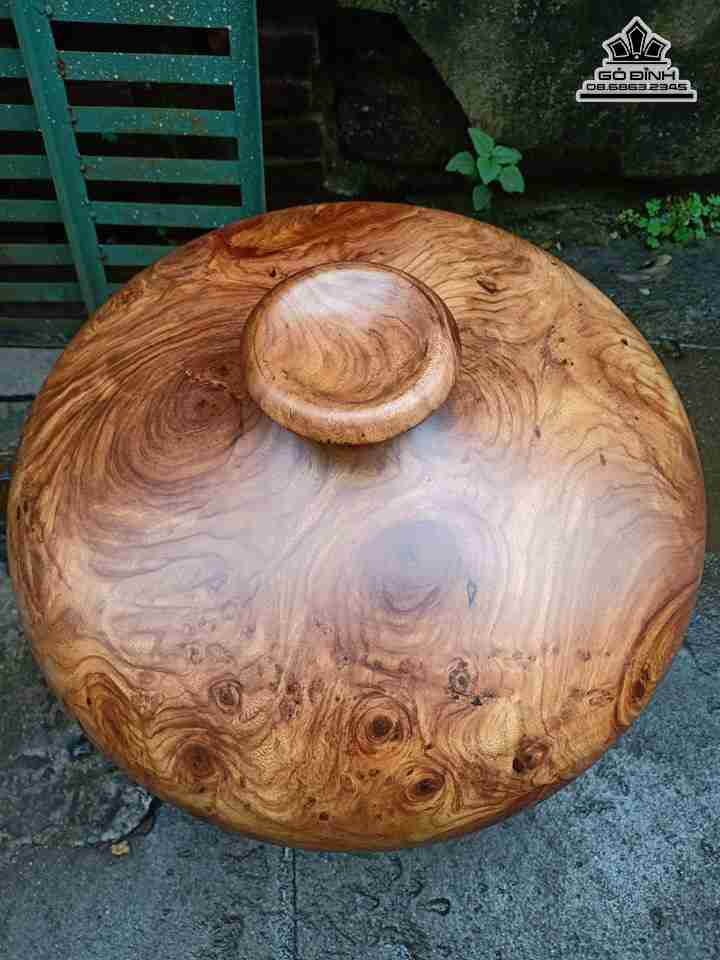 Chum phú quý gỗ gõ đỏ (cate)  đường kính 45 cao 26 (cm)