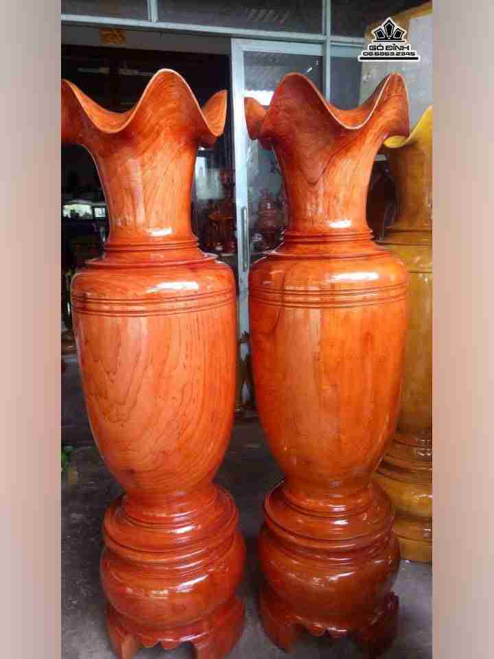 Lục bình gỗ xoan đào  cao 1m8 đường kính 50 (cm)