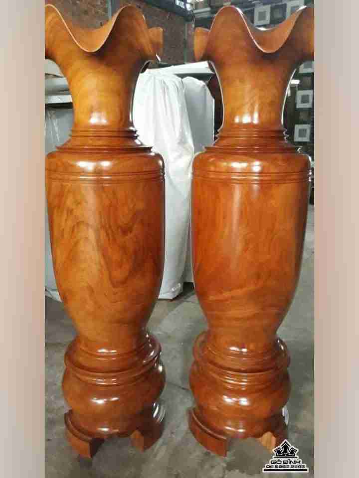 Cặp lục bình gỗ đinh hương  cao 180 đường kính 50 (cm)