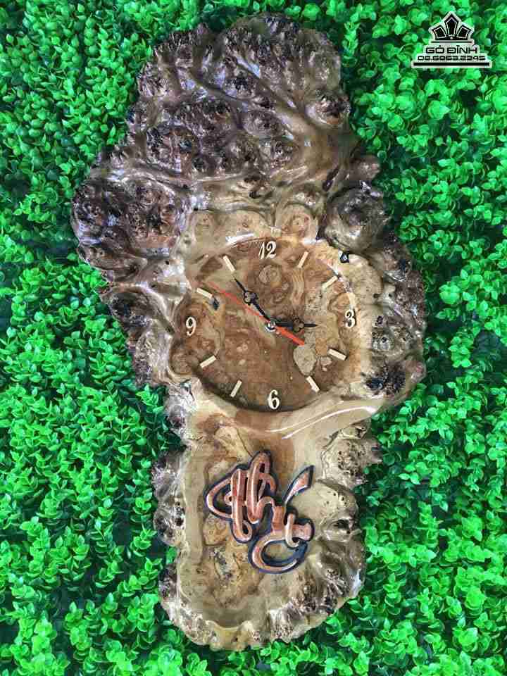 Tranh chữ phúc gỗ nu nghiến  cao 60 rộng 30 dày 6 (cm)