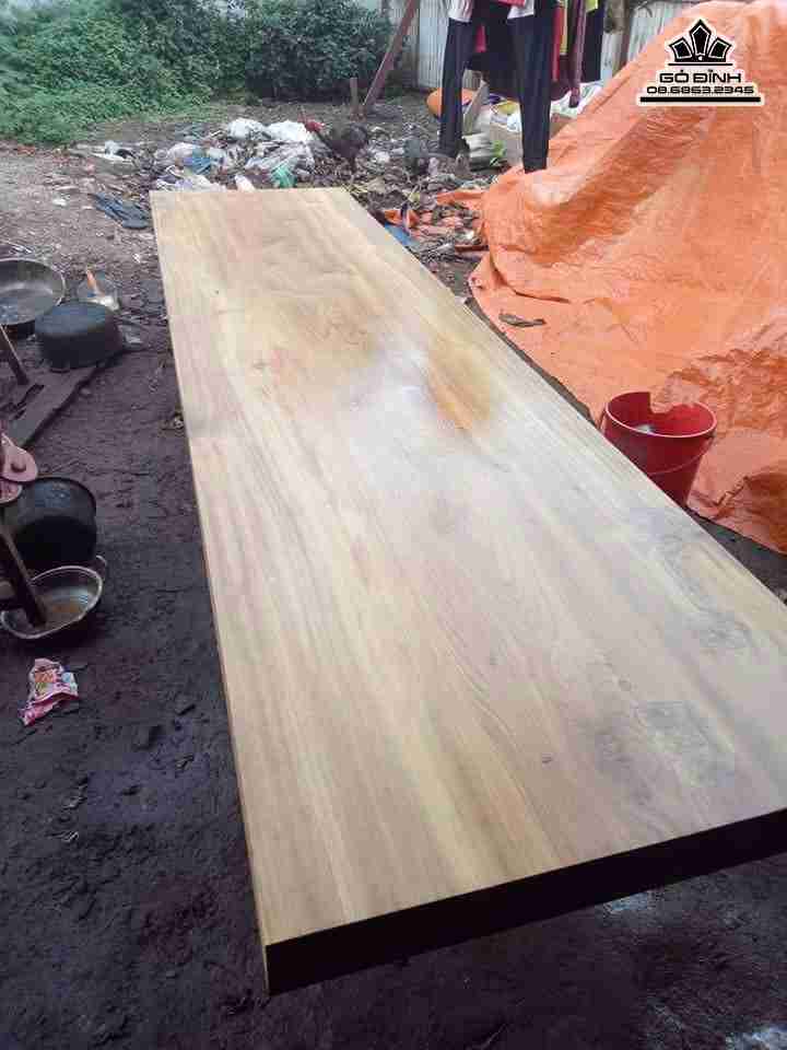 Mặt bàn gỗ dổi  dày 11 rộng 80 dày 300 (cm)