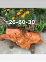 Gia đình nhà heo gỗ hương  cao 26 rộng 60 dày 30 (cm)
