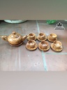 Bộ bình trà gỗ nu huyết long  6 chén 7 đĩa