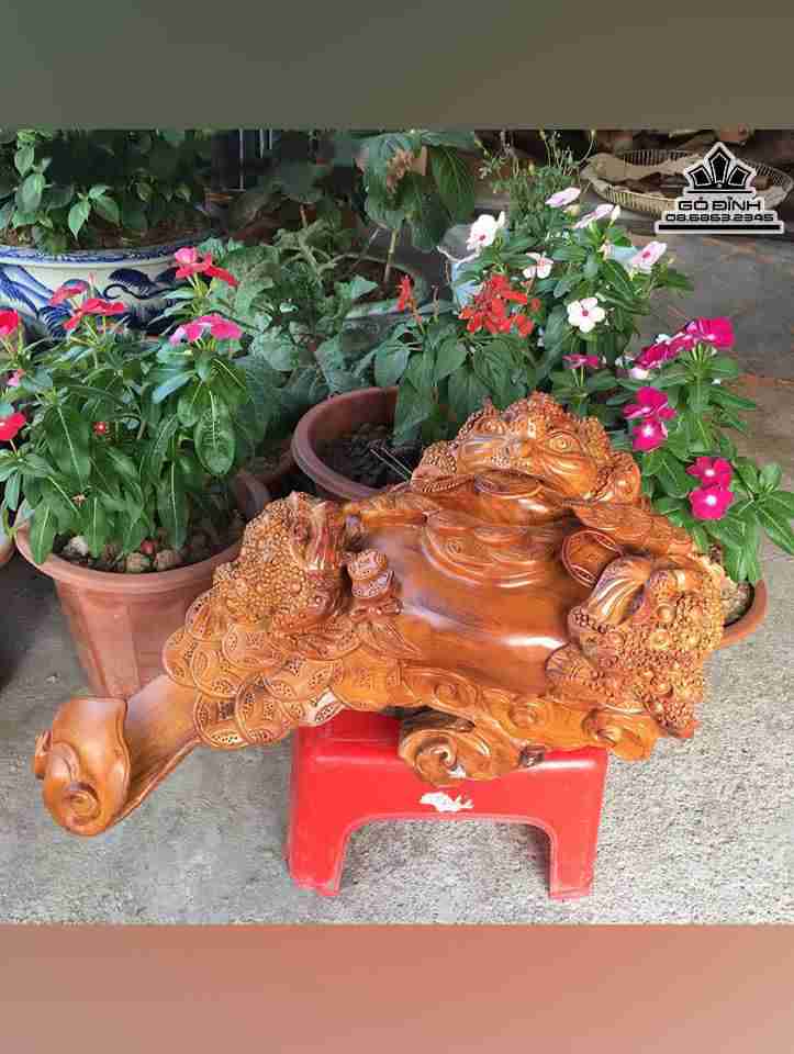 Tam cóc chấn lộc gỗ hương  cao 15 rộng 48 dày 32 (cm) 