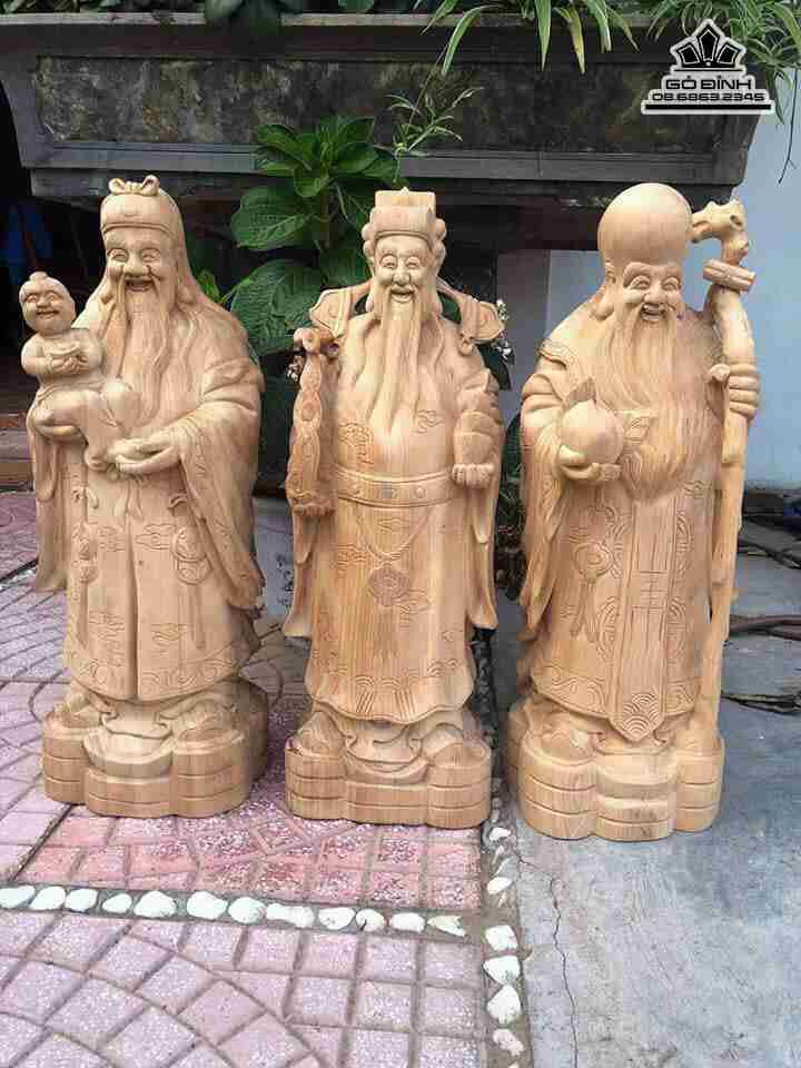 Tam đa gỗ ngọc am Hà Giang  cao 60 rộng 21 dày 17 (cm)