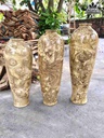 Bộ 3 bình phú quý gỗ nu nghiến  31x12 , 35x12 , 38x12.5 (cm)