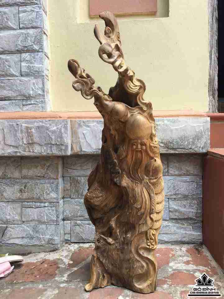 Cụ thọ gỗ bách xanh sơn la  87x30x17