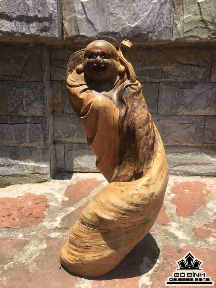 Di lặc gỗ sụn bách xanh 40x15x18